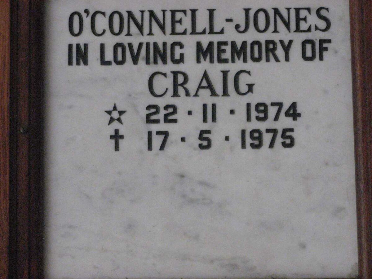 JONES Craig, O'CONNELL 1974-1975