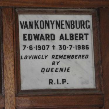KONYNENBURG Edward Albert, van 1907-1986
