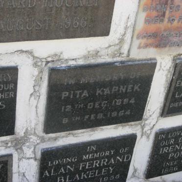KAPNEK Pita 1894-1964