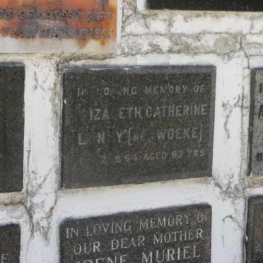 LANEY Elizabeth Catherine nee WOEKE -1964