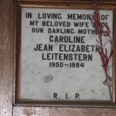 LEITENSTERN Caroline Jean Elizabeth 1950-1984