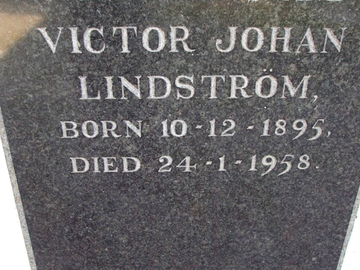LINDSTROM Victor Johan 1895-1958
