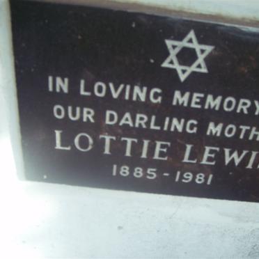 LEWIS Lottie 1885-1981