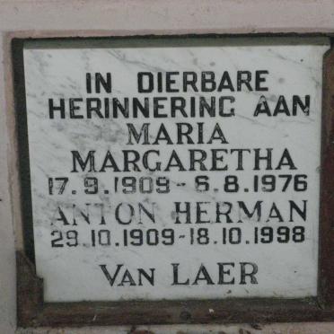LAER Anton Herman, van 1909-1998 &amp; Maria Margaretha 1909-1976
