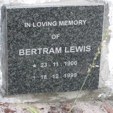 LEWIS Bertram 1906-1999
