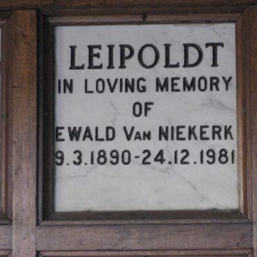 LEIPOLDT Ewald van Niekerk 1890-1981