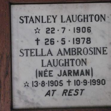 LAUGHTON Stanley 1906-1978 &amp; Stella Ambrosine JARMAN 1905-1990