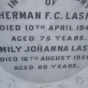 LASPE Herman F.C. -1943 &amp; Emily Johanna -1958