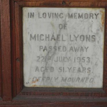 LYONS Michael -1953