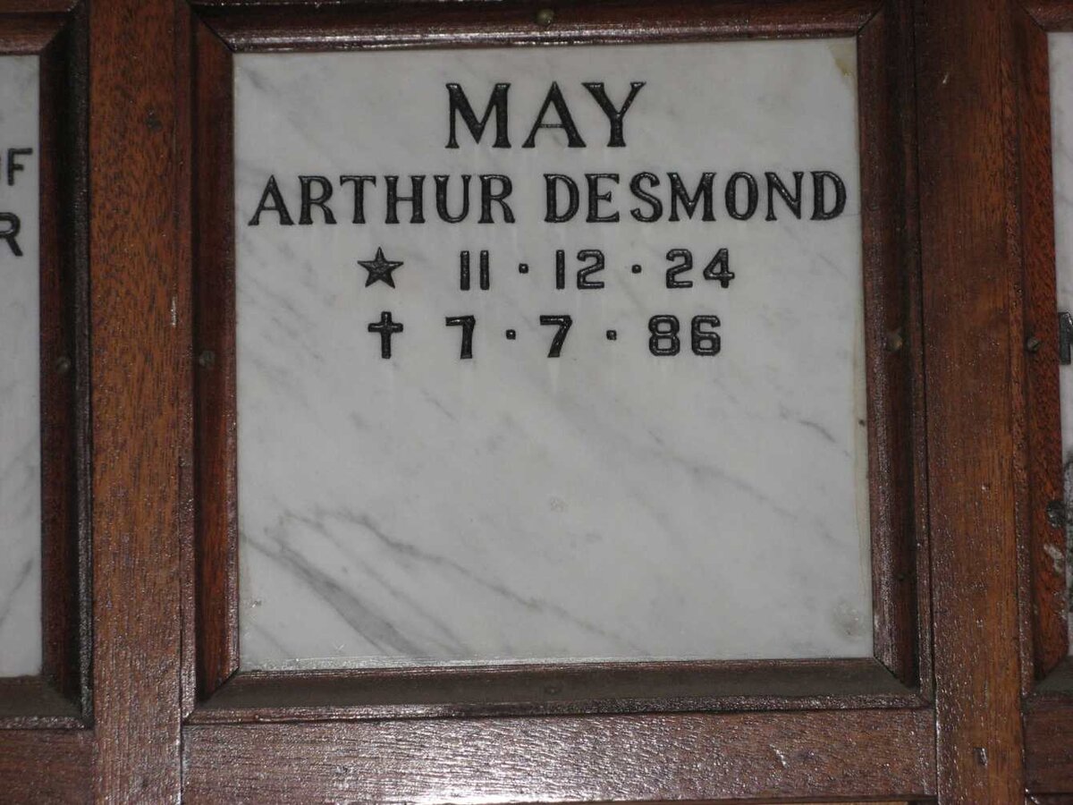 MAY Arthur Desmond 1924-1986
