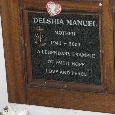 MANUEL Delshia 1941-2004