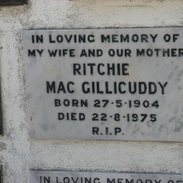 MAC GILLICUDDY Ritchie 1904-1975