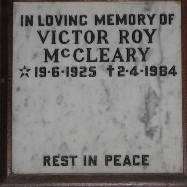 McCLEARY Victor Roy 1925-1984