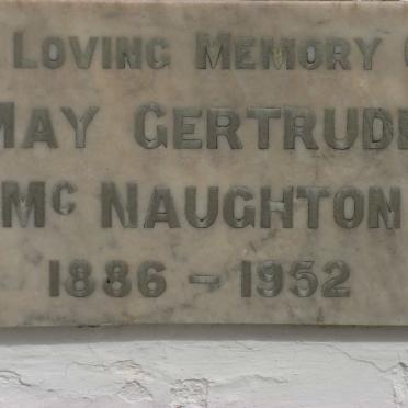 McNAUGHTON May Gertrude 1886-1952