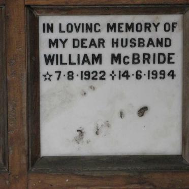 McBRIDE William 1922-1994