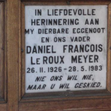 MEYER Daniel Francois Le Roux 1926-1983