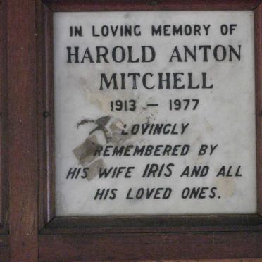 MITCHELL Harold Anton 1913-1977