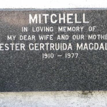 MITCHELL Hester Gertruida Magdalena 1910-1977