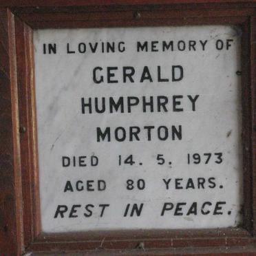 MORTON Gerald Humphrey -1973