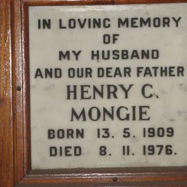 MONGIE Henry C. 1909-1976