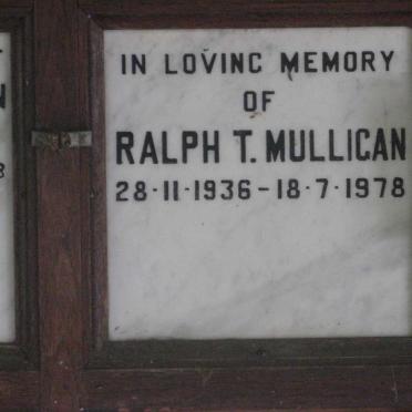 MULLIGAN Ralph T. 1936-1978