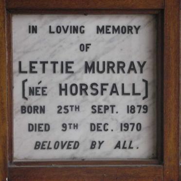 MURRAY Lettie nee HORSFALL 1879-1970