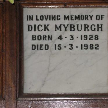 MYBURGH Dick 1928-1982