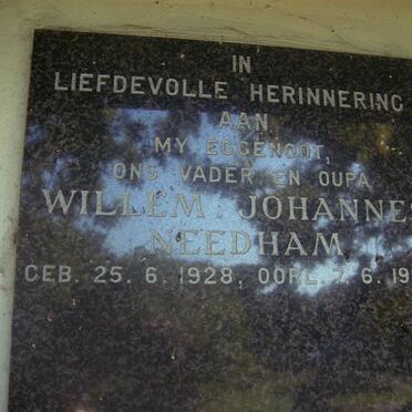 NEEDHAM Willem Johannes 1928-1980