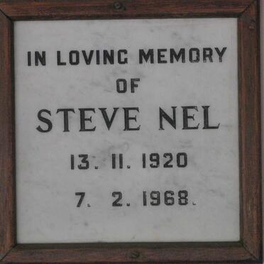NEL Steve 1920-1968