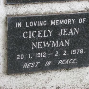 NEWMAN Cicely Jean 1912-1978