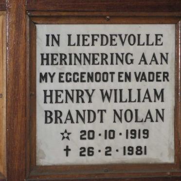 NOLAN Henry William Brandt 1919-1981