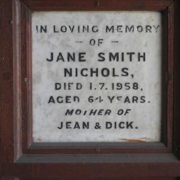 NICHOLS Jane SMITH -1958