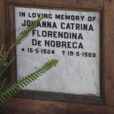 NOBREGA Johanna Catrina Florendina, de 1924-1989
