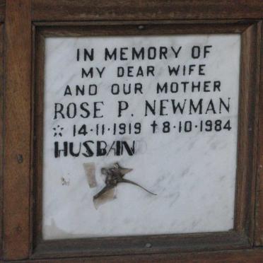 NEWMAN Rose P. 1919-1984