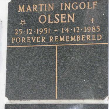 OLSEN Martin Ingolf 1951-1985