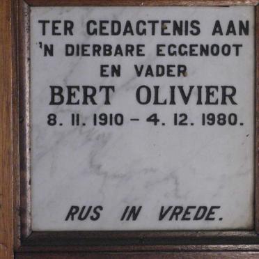 OLIVIER Bert 1910-1980