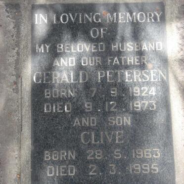 PETERSEN Gerald 1924-1973 :: PETERSEN Clive 1963-1995