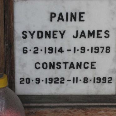PAINE Sydney James 1914-1978 &amp; Constance 1922-1992