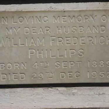 PHILLIPS William Frederick 1889-1952