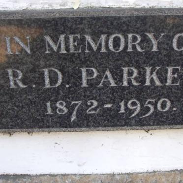 PARKER R.D. 1872-1950