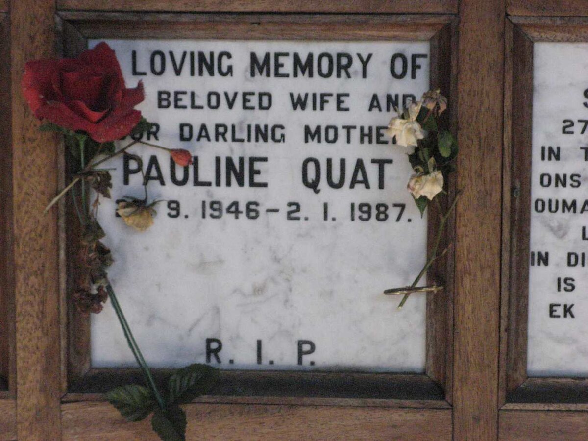 QUAT Pauline 1946-1987
