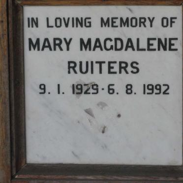 RUITERS Mary Magdalene 1929-1992