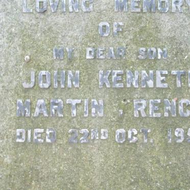 RENCH John Kenneth Martin -1956