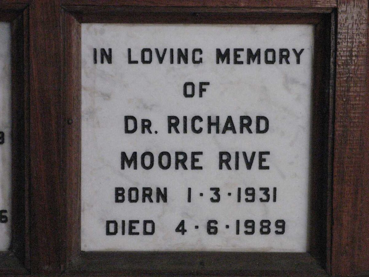 RIVE Richard Moore 1931-1989