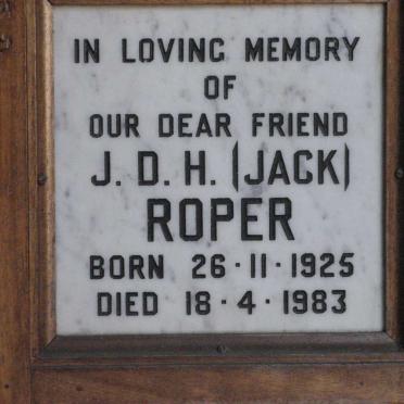 ROPER J.D.H. 1925-1983
