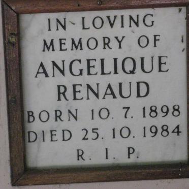 RENAUD Angelique 1898-1984