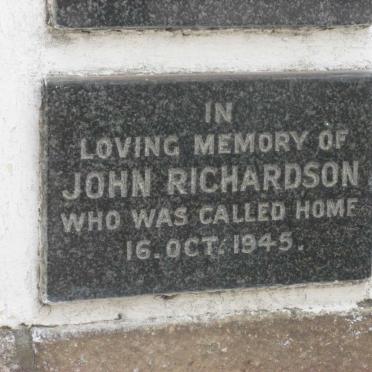 RICHARDSON John -1945