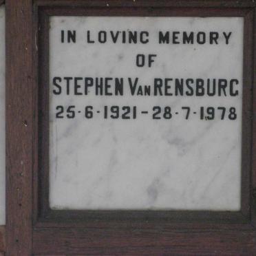 RENSBURG Stephen, van 1921-1978
