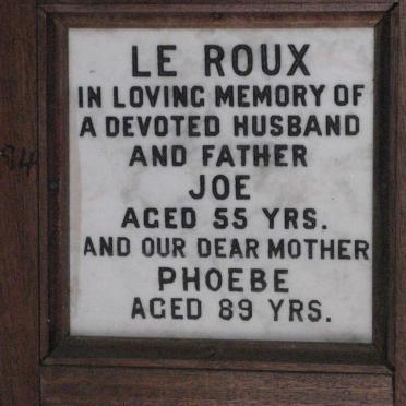 ROUX Joe, le &amp; Phoebe