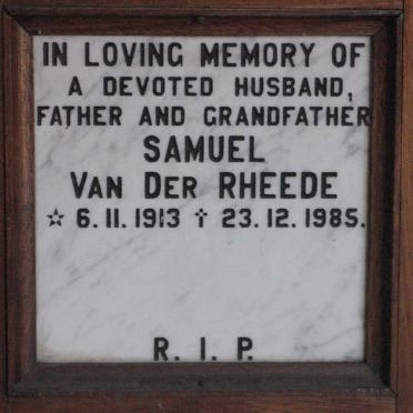 RHEEDE Samuel, van der 1913-1985